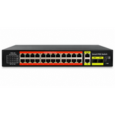 Key-Vision-AI 28-Port Gigabit PoE Switch 300W | 24 PoE Ports + 2 Uplink + 2 SFP
