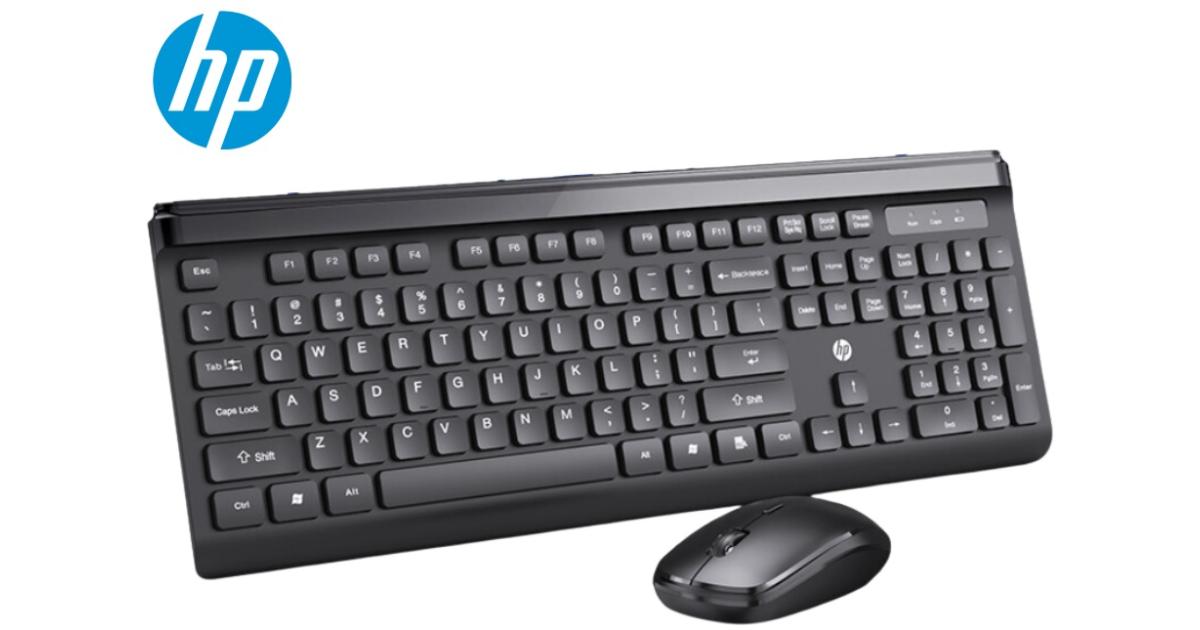 HP CS500 Kit Office Combo 2in1 Wireless (2.4GHz), Silent Slim Design Full-Size Keyboard & Up To 1600DPI Mouse - For Windows (عربي)