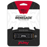 Kingston Fury Renegade 500gb Pcie 4.0 NVMe M.2 SSD, solid state drive