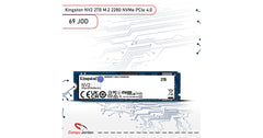 Kingston NV2 2TB M.2 2280 NVMe PCIe 4.0 Internal SSD Up to 3500 MB/s