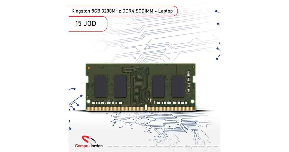 Kingston 8GB 3200MHz DDR4 Non-ECC CL22 SODIMM - Laptop