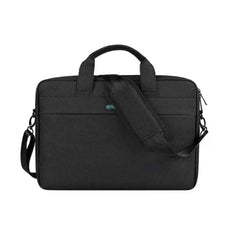 Coteci Laptop Shoulder Bag Up To 16.0" Laptop Sleek Durable & Water Repellent Fabric Lightweight Toploader Black