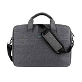 Coteci Laptop Shoulder Bag Up To 16.0" Laptop Sleek Durable & Water Repellent Fabric Lightweight Toploader Light Gray