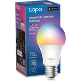 TP-Link Tapo L535E Smart Light Bulbs, 1100 Lumens High Brightness(75W Equivalent), Matter-Certified, 16M Colors RGBW LED Bulb, Dimmable, CRI>90, Voice Control w/Siri, Alexa & Google Home