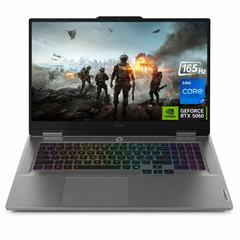 Lenovo LOQ Gaming 17 (2025) 13Gen Intel Core i7 13650HX 14-Cores w/ AI Engine+ LA1 Chip & Nvidia RTX 5050 8GB DDR7 & IPS 165Hz Display - Luna Grey