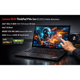 Lenovo NEW ThinkPad P16v Gen 3 (2025) Mobile Workstation Intel® Ultra 9 285H HIGH Performance 16-Core Intel® AI Boost w/ NVIDIA® RTX PRO 2000 Blackwell 8GB DDR7 Graphic Card & HUGE Memory & OLED 4K Touch Screen