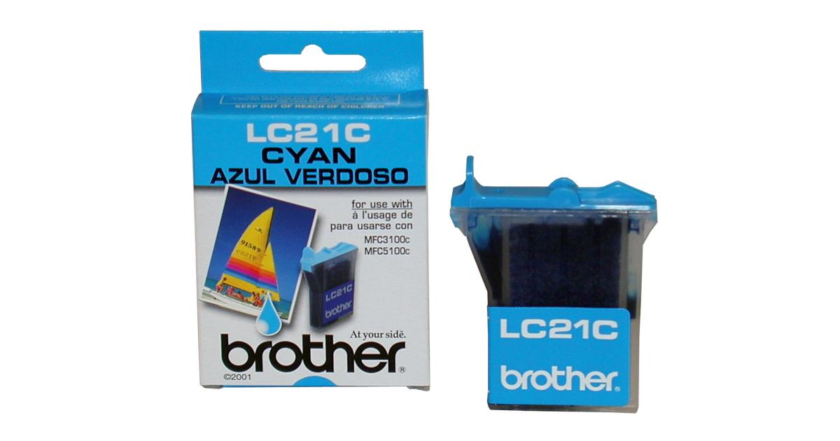 Brother Ink LC-21 Cyan (Original) - CompuMe