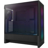 NZXT H5 Flow RGB (2024) Mid Tower ATX Tempered Glass Airflow Gaming Case w/ Pre-installed Single Frame F360 RGB Core + 1xF120Q & USB Type-C Port - Black | CC-H52FB-R1 |