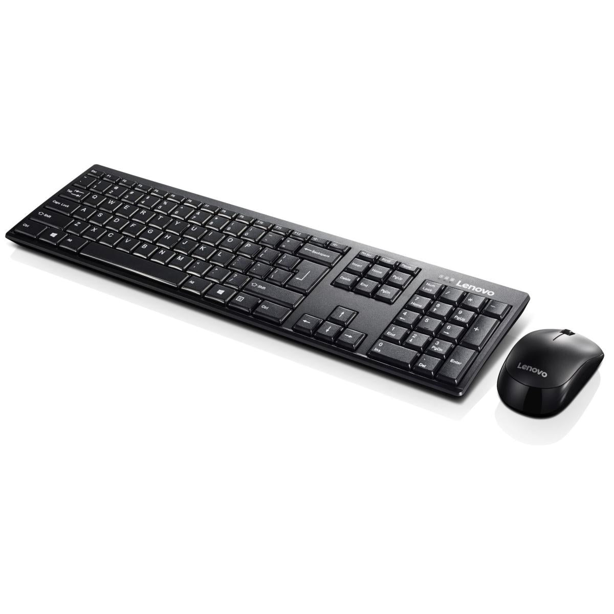 Lenovo 100 Wireless Combo Keyboard With Mouse Arabic / English Back - CompuMe