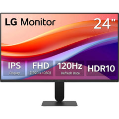 LG 24U411A-B 24 Inch FHD IPS 120Hz HDR10 Monitor with Slim Stand- Monitor