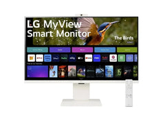 LG 27U511SA-W 27-Inch Smart Full HD (1920 x 1080) IPS Computer Monitor, 100Hz, Built-in Speaker, Airplay, Bluetooth, Screen Share, Flicker Safe, Reader Mode, Remote Control, HDMI, Tilt Stand, White