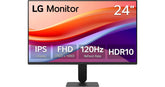 LG 24U411A-B 24 Inch FHD IPS 120Hz HDR10 Monitor with Slim Stand- Monitor