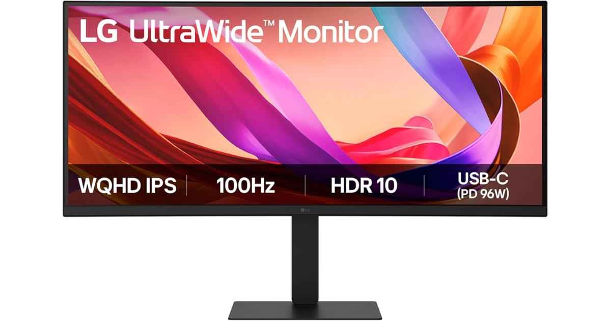 LG 34U650A-B 34" 21:9 UltraWide™ WQHD (3440x1440) IPS Monitor | HDR10 with sRGB 99% All-in-one USB-C Connectivity- Monitor