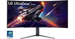 LG 45GR95QE-B Ultragear™ OLED Curved Gaming Monitor WQHD with 240Hz Refresh Rate 0.03ms Response Time - CompuMe