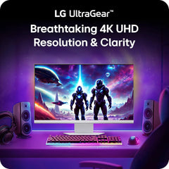 LG 32G810SA-W 32" Ultra gear 4K UHD (3840 x 2160) IPS Gaming Monitor, 144Hz, 1ms, AMD FreeSync Premium, VESA DisplayHDR 400, HDMI, DisplayPort, USB Type-C, White
