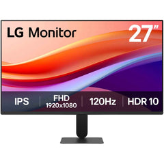 Lg 27u411a B 27" Ips Full Hd 120hz Hdr10 1ms Up To 99% Srgb Dynamic Aion Sync Borderless Design Black Stabilzer Hdmi & Vga Interface Black
