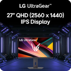 LG UltraGear 27G610A 27" IPS 2K 200Hz 1ms HDR10 & sRGB 99% FreeSync™ Premium Adjustable Stand w/ 2x HDMI, DisplayPort - Black