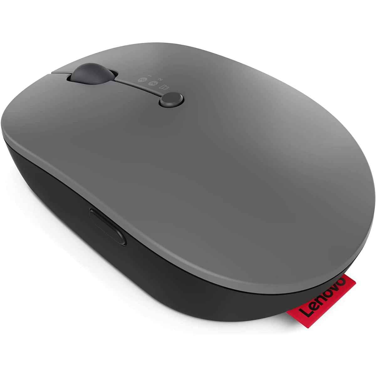 Lenovo Go Multi Device Wireless & Bluetooth Mouse, Adjustable Dpi Usb C Rechargeable Battery Qi Wireless Charging