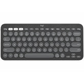Logitech K380S Pebble Keys 2 Slim Bluetooth Keyboard - Graphite with gaming keyboard