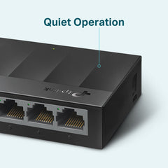 TP-Link LS1005G 5-Port Gigabit Desktop Switch – 10/100/1000Mbps, Fanless