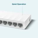 TP‑Link LS1008 – 8‑Port Fast Ethernet Desktop Switch, Fanless Silent Design, Green Technology, Plug & Play