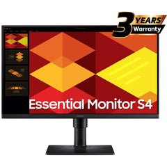 Samsung S4 Essential (D402) 24" Full-HD, IPS Flat Monitor, 100Hz, 5MS (GTG) w/ Ergonomic Stand, Super Slim Design, Eye-Care Mode & Flicker Free | LS24D402GAUXEN |