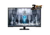 Samsung Odyssey Neo G7 43" (CG700) Smart Tizen 4K UHD Flat HDMI 2.1 Monitor, VA Quantum Matrix Mini-Led, 144Hz, 1ms, HDR10+,10Bit, 95% DCI Coverage, FreeSync w/ Core Sync & Speakers