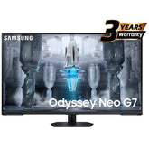 Samsung Odyssey Neo G7 43" (CG700) Smart Tizen 4K UHD Flat HDMI 2.1 Monitor, VA Quantum Matrix Mini-Led, 144Hz, 1ms, HDR10+,10Bit, 95% DCI Coverage, FreeSync w/ Core Sync & Speakers