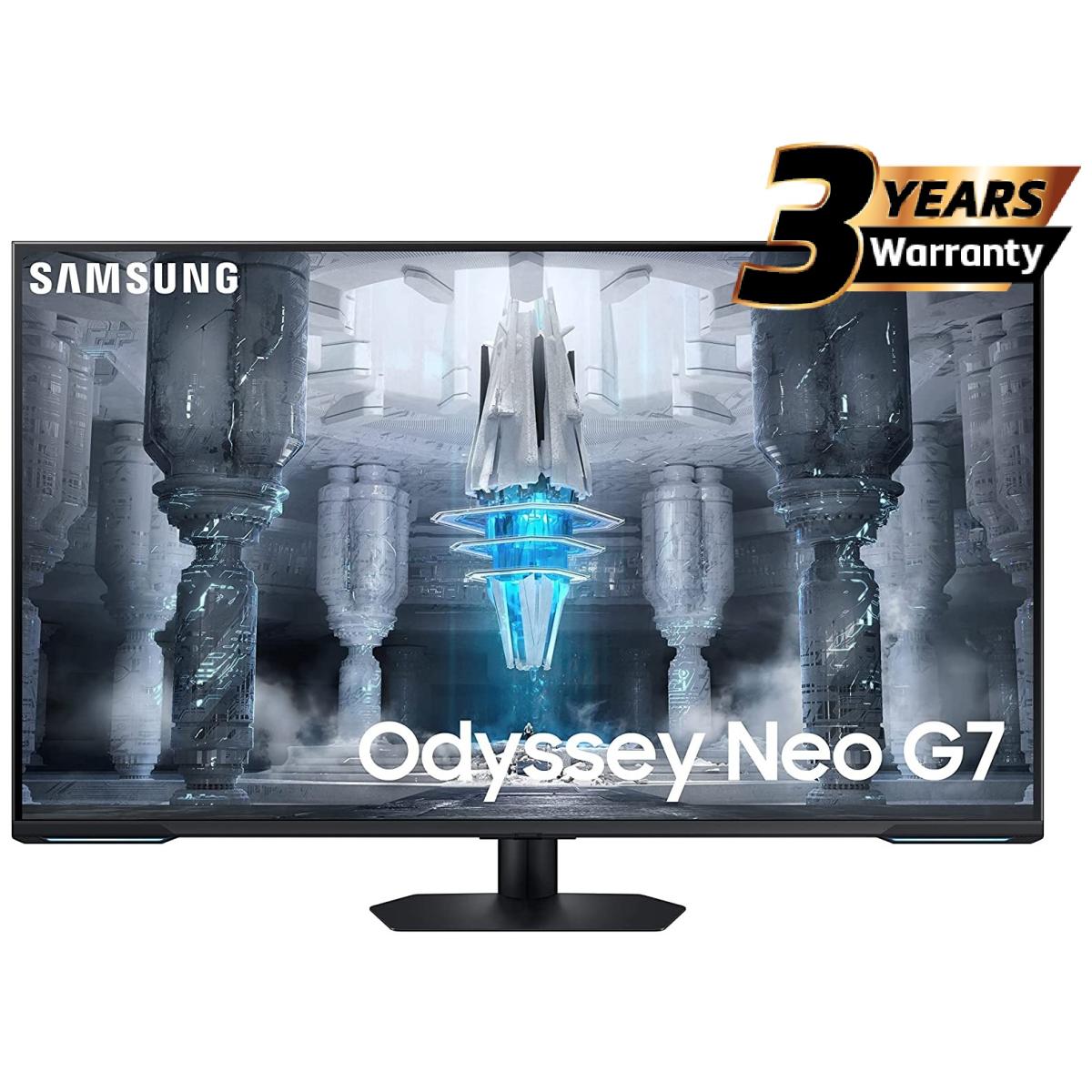 Samsung Odyssey Neo G7 43" (CG700) Smart Tizen 4K UHD Flat HDMI 2.1 Monitor, VA Quantum Matrix Mini-Led, 144Hz, 1ms, HDR10+,10Bit, 95% DCI Coverage, FreeSync w/ Core Sync & Speakers | LS43CG700NMXUE | - CompuMe Samsung Odyssey Neo G7 43" (CG700) Smart Tizen 4K UHD Flat HDMI 2.1 Monitor, VA Quantum Matrix Mini-Led, 144Hz, 1ms, HDR10+,10Bit, 95% DCI Coverage, FreeSync w/ Core Sync & Speakers | LS43CG700NMXUE | - CompuMe