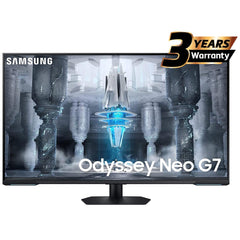 Samsung Odyssey Neo G7 43" (CG700) Smart Tizen 4K UHD Flat HDMI 2.1 Monitor, VA Quantum Matrix Mini-Led, 144Hz, 1ms, HDR10+,10Bit, 95% DCI Coverage, FreeSync w/ Core Sync & Speakers
