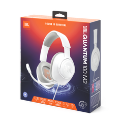 JBL Quantum 100 M2 Wired Gaming Headset - White
