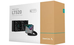Deepcool Liquid Cooler Lt520 4th Gen Dual Chamber Pump 3100rpm Multidimensional Infinity Mirror Argb Block 280w Tdp Aio Cooler