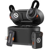Hollyland Lark M2s Mini Wireless Microphone System, Camera Rx+type C Rx, For Camera/iphone/android/laptop, Titanium Clip, 300m Range, 20 Hz 20 Khz Frequency Response Black