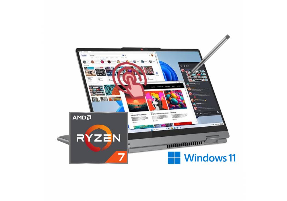 Lenovo Laptop IdeaPad Flex 5 14ABR8 | AMD Ryzen™ 7 7730U 16GB DDR4,14" WUXGA (1920x1200) IPS 300nits Include Win 11 Home with Lenovo® Digital Pen - Arctic Grey Lenovo Laptop IdeaPad Flex 5 14ABR8 | AMD Ryzen™ 7 7730U 16GB DDR4,14" WUXGA (1920x1200) IPS 300nits Include Win 11 Home with Lenovo® Digital Pen - Arctic Grey