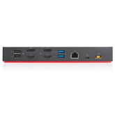 Lenovo ThinkPad Hybrid USB-C USB-A Dock 135W - Dual 4K Display Docking Station - 40AF0135US