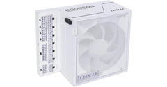 Lian Li Edge EG0850G 850W Gold (White) (ATX 3.1) PCIE 5.1 (12V-2×6) 80 Plus Gold Full Modular Power Supply W/ Braided-Sleeved Cables