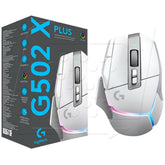 Logitech G502 X Plus Lightspeed Wireless , Hybrid Optical-Mechanical Switches w/ Hero 25K Sensor, Lightsync RGB, USB-C charging, 13 Programmable Controls - High Performance Gaming Mouse (White) | G502 X Plus Lightspeed Wls White |