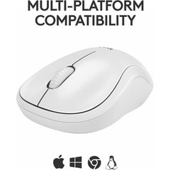 Logitech M240 Silent Bluetooth Mouse Wireless, Compact, Portable, Smooth Tracking Compatible with, Mac, Laptop, Tablets ( White)
