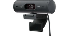 Logitech Brio 500 Full HD Webcam with Auto Light Correction, show Mode, Dual Noise Reduction Mics Streaming -Graphite