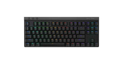 Logitech G G515 TKL, Wired Ultra-Slim Gaming Keyboard, Fully Customizable RGB, Double Layer PBT Keyboards, US International QWERTY Keyboard - Black