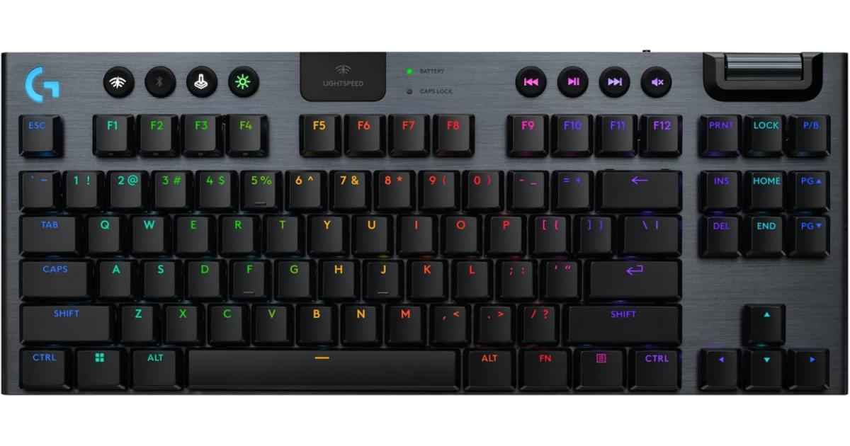 Logitech G915 X LIGHTSPEED TKL Wireless Gaming Keyboard – Black