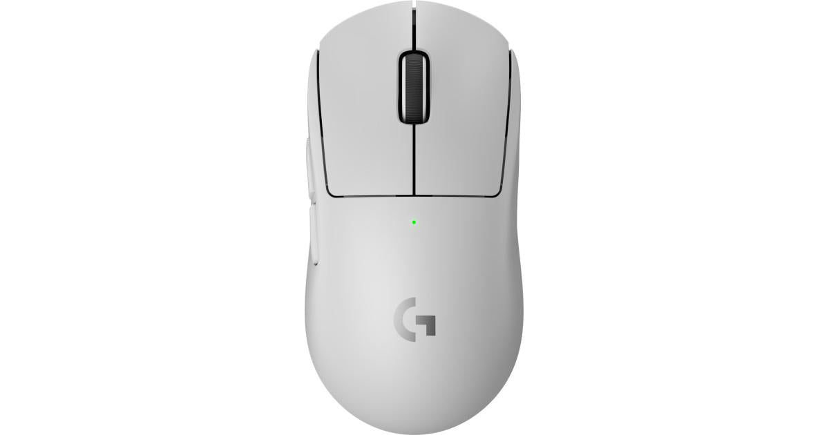 Logitech G PRO X SUPERLIGHT 2 LIGHTSPEED Wireless Gaming Mouse, Lightweight, LIGHTFORCE Hybrid- White