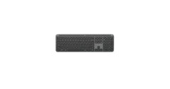 Logitech K950 Signature Slim Full Sized Wireless Keyboard, Easy-Switch Keys, Tilt Legs, Bluetooth Low Energy + Logi Bolt Connectivity 10m Wireless Range Arabic& English Layout, Black