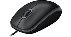 Logitech M100 Wired Optical USB Mouse Ambidextrous - Black