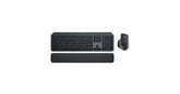 Logitech MX Keys S Combo - Performance Wireless Keyboard and Mouse with Palm Rest, Customizable Illumination, Bluetooth, USB C, Mac - Graphite