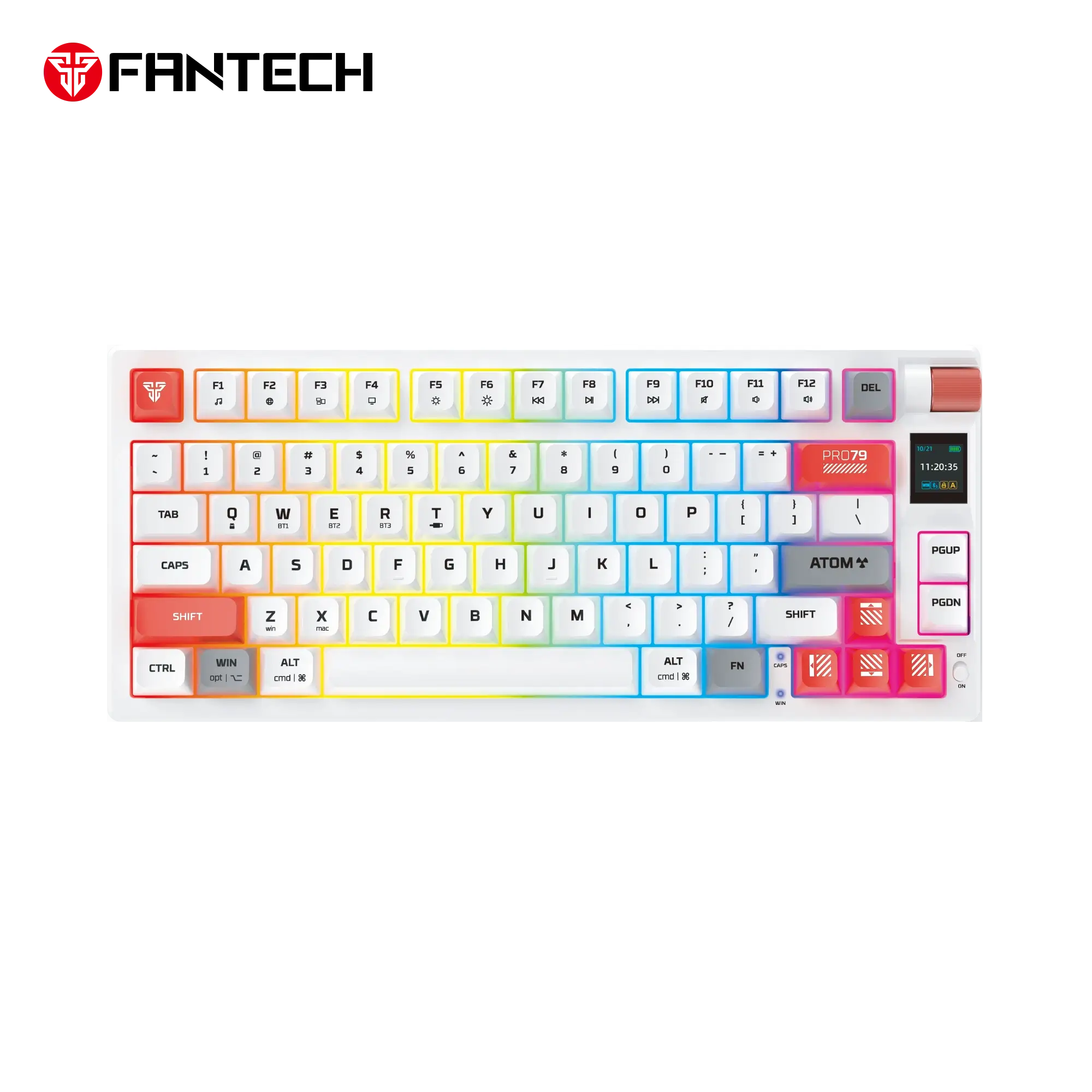 Fantech wireless mechanical gaming keyboard for computer setup