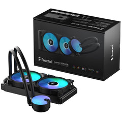 Fractal Design Lumen S24 RGB V2 240mm Low Noise Operation CPU Liquid Cooler w/ Powerful Pump Up To 4000RPM & 2x Aspect 120mm RGB fans | FD-W-L1-S2412 | - CompuMe