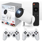 M300 Max Game Projector with 2 Wireless Controllers – Android Smart Projector & Retro Gaming Console