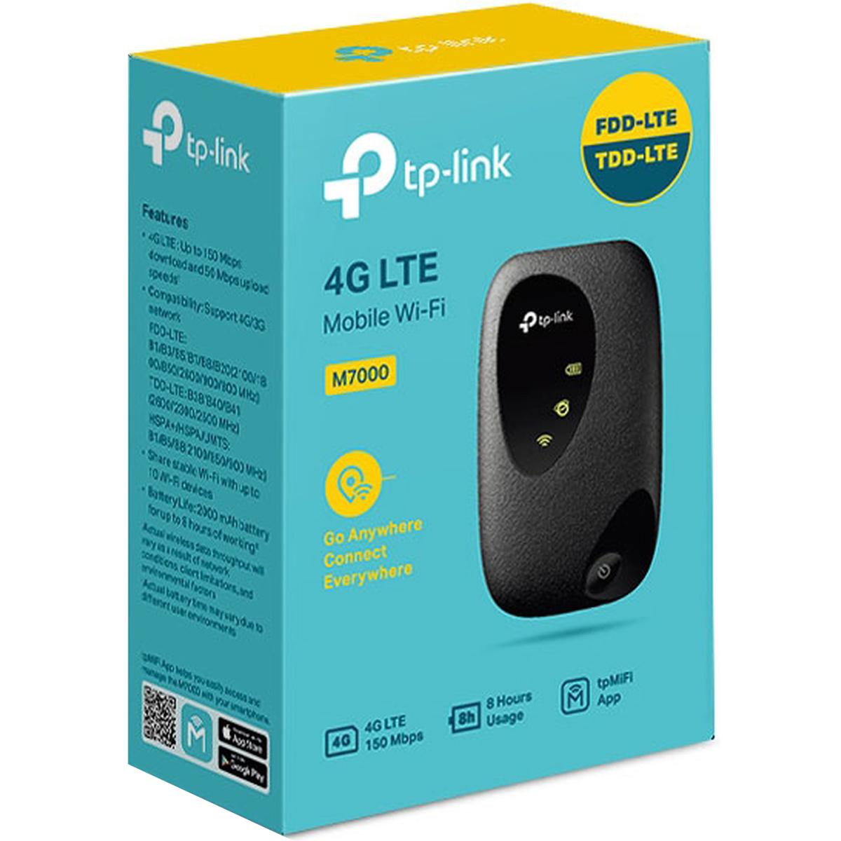 Tp Link M7000 4g Lte Travel Mobile Mi Fi Hotspot For Up To 10 Devices Rechargeable Battery - CompuMe Tp Link M7000 4g Lte Travel Mobile Mi Fi Hotspot For Up To 10 Devices Rechargeable Battery - CompuMe