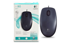 Logitech Wired Optical Mouse M90 Usb 2.0 Black